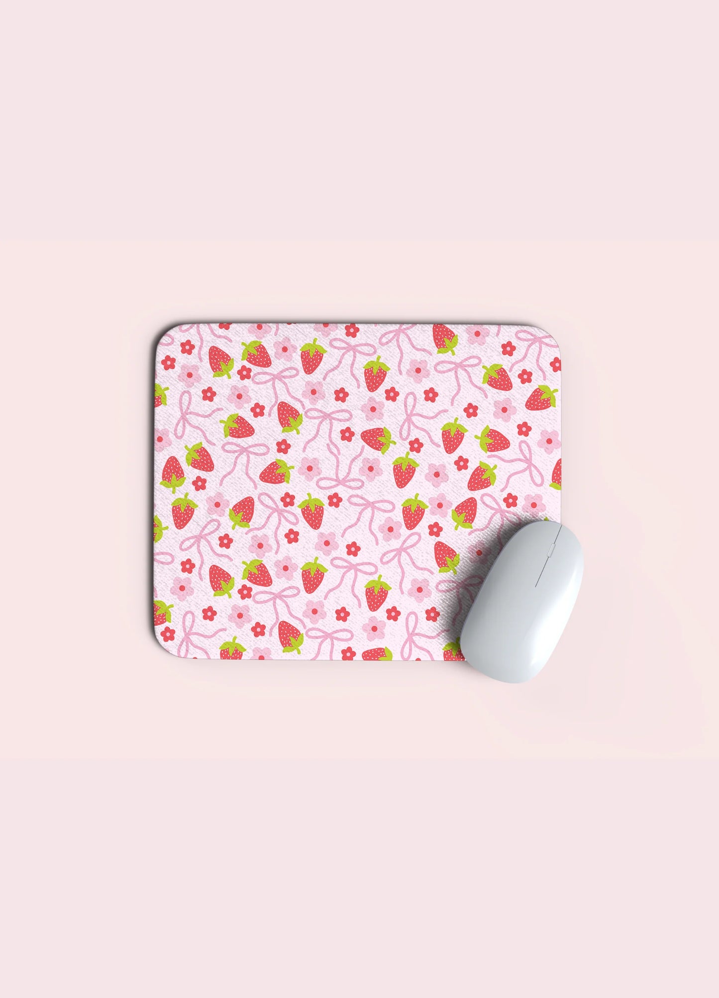 Strawberry & Bow Mousepad